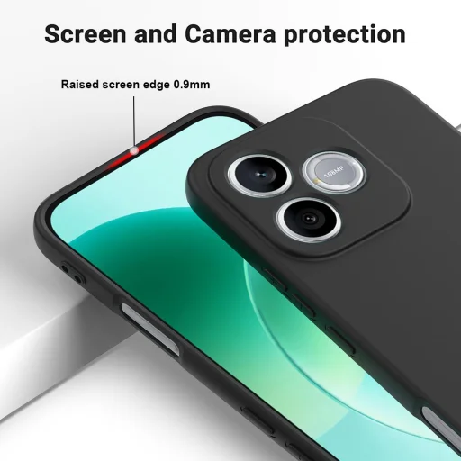 Honor 600 Lite silikónové nárazuvzdorné puzdro na telefón (čierne) puzdro - 8
