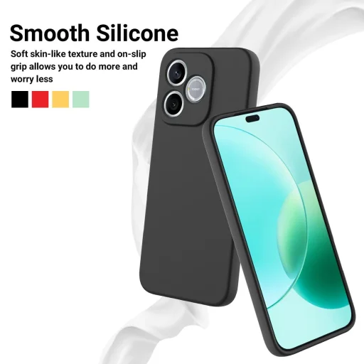 Honor 600 Lite silikónové nárazuvzdorné puzdro na telefón (čierne) puzdro - 3
