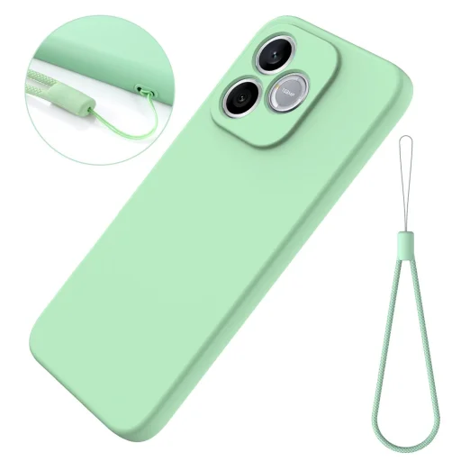 Honor 600 Lite szilikon teljes fedésű ütésálló telefontok (zöld) tok - 3