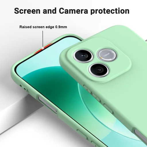 Honor 600 Lite szilikon teljes fedésű ütésálló telefontok (zöld) tok - 5