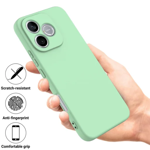 Silikónové celoplošné nárazuvzdorné puzdro na Honor 600 Lite (zelené) puzdro - 2