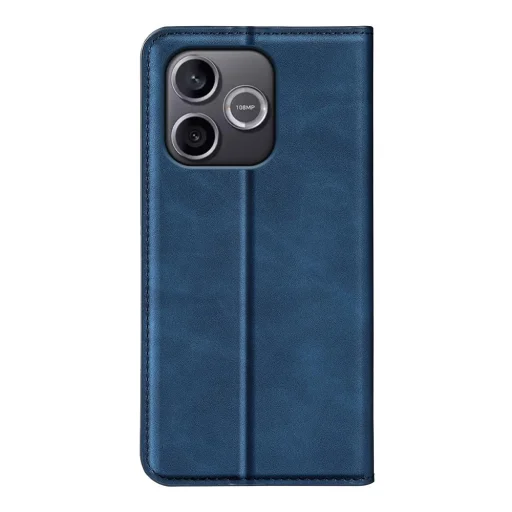 Honor 600 Lite koženkové puzdro s retro vzorom a magnetickým zatváraním (tmavomodré) puzdro - 2