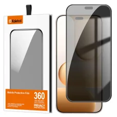 Honor 600 Lite celoplošné Privacy tvrdené sklo s čiernym okrajom, ochrana súkromia
