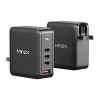 Minix P165 GaN sieťový nabíjací adaptér s 3x USB-C a 1x USB-A konektormi thumbnail