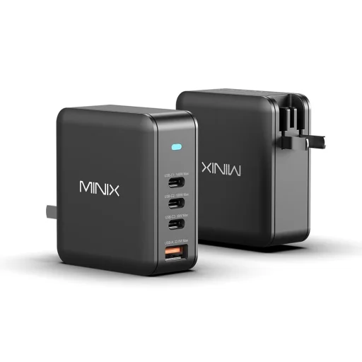 Minix P165 GaN sieťový nabíjací adaptér s 3x USB-C a 1x USB-A konektormi - 5
