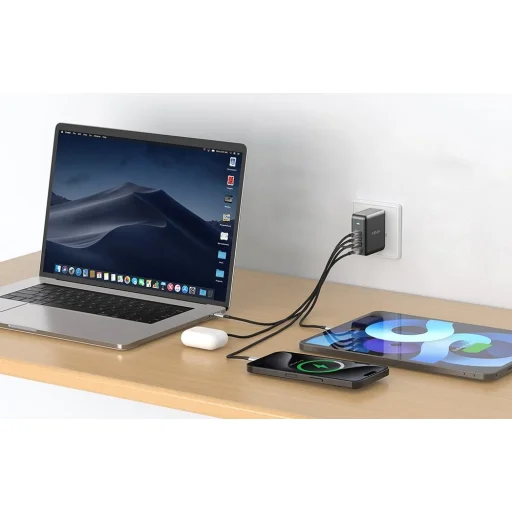 Minix P165 GaN hálózati töltőadapter 3x USB-C és 1x USB-A csatlakozóval - 3