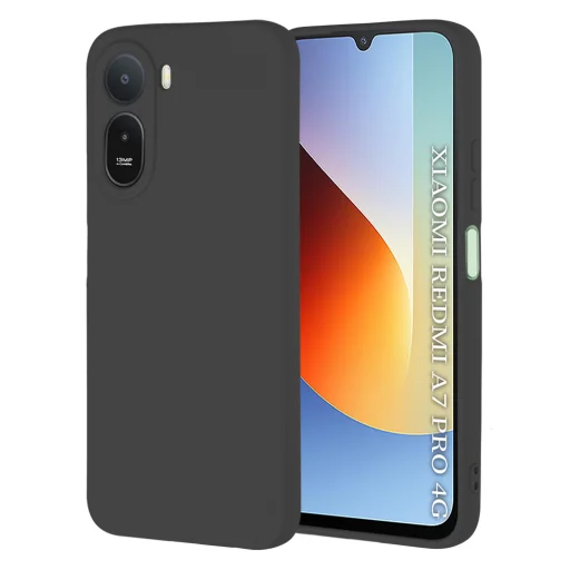 Techsuit - SoftFlex - Xiaomi Redmi A7 Pro 4G - Čierne puzdro - 1
