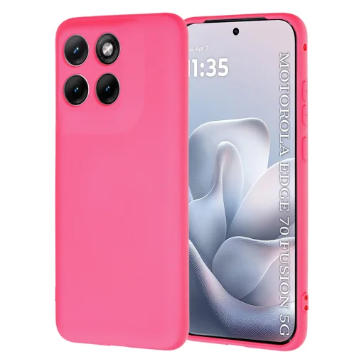Techsuit - SoftFlex - Motorola Edge 70 Fusion - puzdro Hot Pink - 1