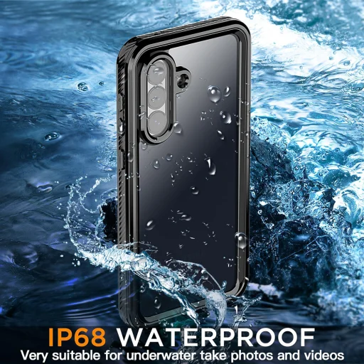 ShellBox - Vízálló IP68 tok - Samsung Galaxy A57 5G - Fekete - 4