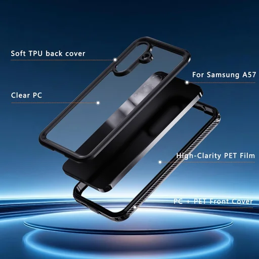 ShellBox - Vízálló IP68 tok - Samsung Galaxy A57 5G - Fekete - 6