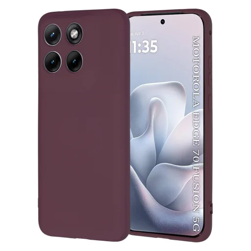 Motorola Edge 70 Fusion Slivkovo červená Techsuit - SoftFlex puzdro - 1