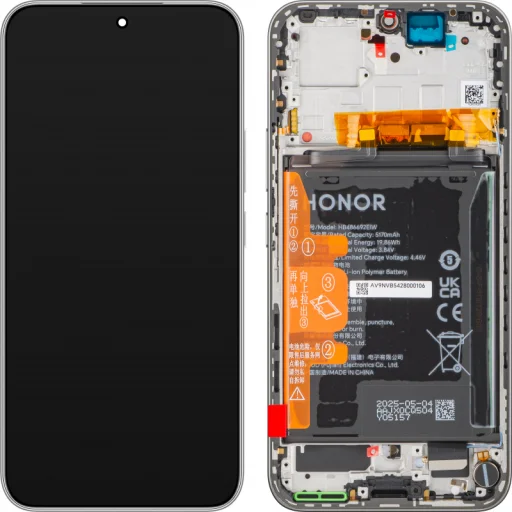 LCD kijelző modul Honor 400-hoz, akkumulátorral, Meteor Ezüst - 1
