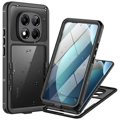 ShellBox - Vodotesné IP68 puzdro - Xiaomi Redmi Note 15 Pro 5G - Čierne puzdro - 1