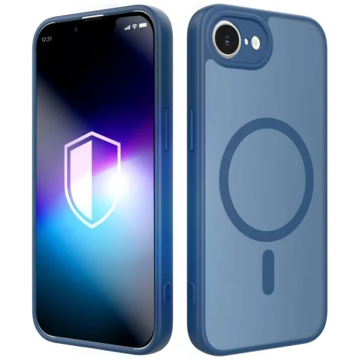 iPhone 16e / 17e 3MK Misty MagCase modré puzdro - 1