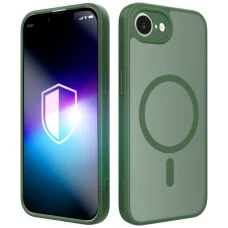 iPhone 16e / 17e 3MK Misty MagCase zelené (matné) puzdro