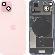 Kryt batérie / Zadné sklo pre Apple iPhone 15 Plus, Ružový, Demontovaný (Kvalita A)