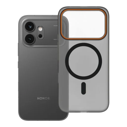 Honor 600 / 600 Pro Go Orange MagSafe kompatibilné čierne puzdro - 6