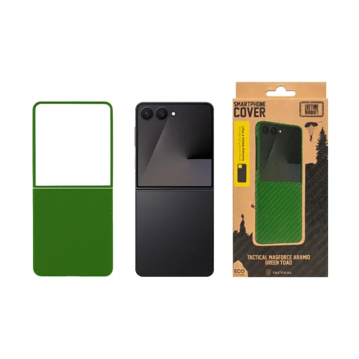 Tactical MagForce Aramid fliptok Samsung Galaxy Z Flip 7 Green Toad tok - 3