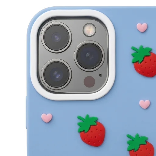 iPhone 11 modrý jahodový kryt - 4