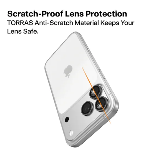 iPhone 17 Pro / iPhone 17 Pro Max Modré ochranné sklo Torras - Lensguard Ochrana fotoaparátu - 5