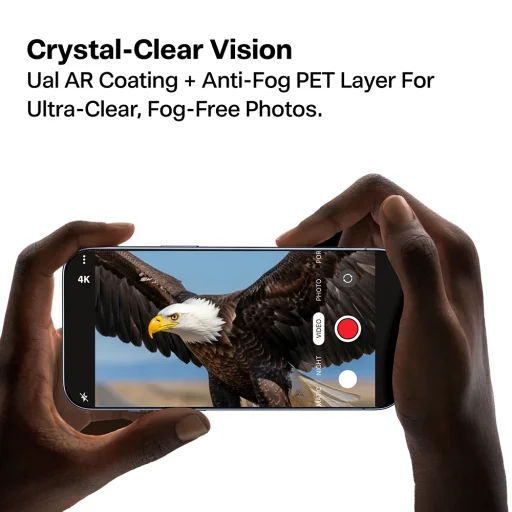 iPhone 17 Pro / iPhone 17 Pro Max Modré ochranné sklo Torras - Lensguard Ochrana fotoaparátu - 6