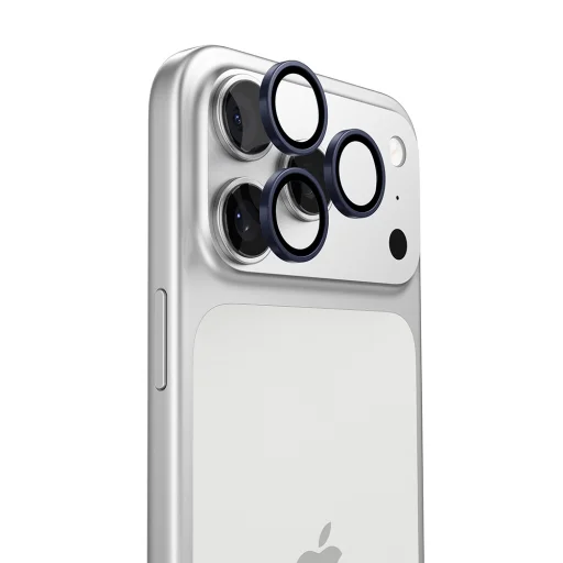 iPhone 17 Pro / iPhone 17 Pro Max Modré ochranné sklo Torras - Lensguard Ochrana fotoaparátu - 1