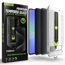Samsung Galaxy A36 5G / A37 5G Techsuit TitanGlass CrystalHD [Ujjlenyomat-azonosítóval kompatibilis] Adatvédelmi üvegfólia (2 csomag)