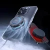Torras PolarCircle MagSafe Vezeték nélküli Töltő Gyűrűs Állvánnyal, Hűtési Technológiával, Qi2 Tanúsítvánnyal, Type-C, 15W, 1.5m - Fehér thumbnail
