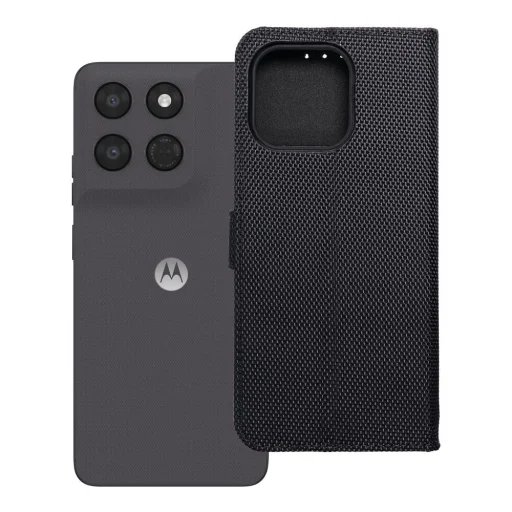 Motorola Moto G37 fekete technikai szövet tok - 8