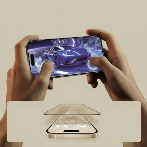 Motorola Edge 70 5G Tech-Protect Glass Fit+ 2 db-os fekete üvegfólia - 3