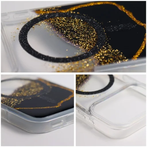 iPhone 17 Golden čierny kryt kompatibilný s MagSafe - 5