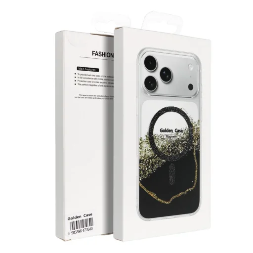 iPhone 17 Golden čierny kryt kompatibilný s MagSafe - 6