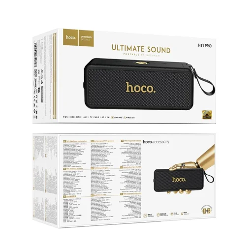 Hoco HT1 Pro bezdrôtový Bluetooth reproduktor 2x 8W 4 hodiny čierny - 6