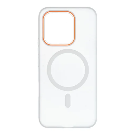 Priehľadné puzdro MagSafe kompatibilné s Honor 600 Lite Go Orange - 6