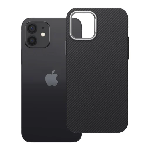 Čierne kevlarové puzdro kompatibilné s MagSafe pre iPhone 12 / 12 Pro - 6
