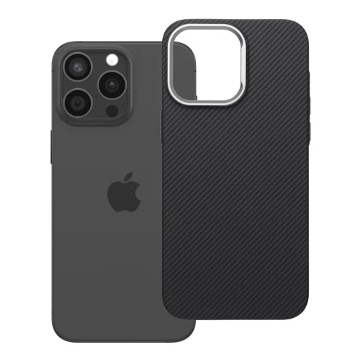 iPhone 15 Pro Max kevlarové puzdro kompatibilné s MagSafe, čierne - 7