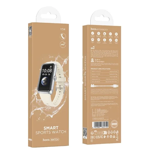 Hoco Y34 1,47" IP67 smart hodinky s funkciou volania, strieborné - 5