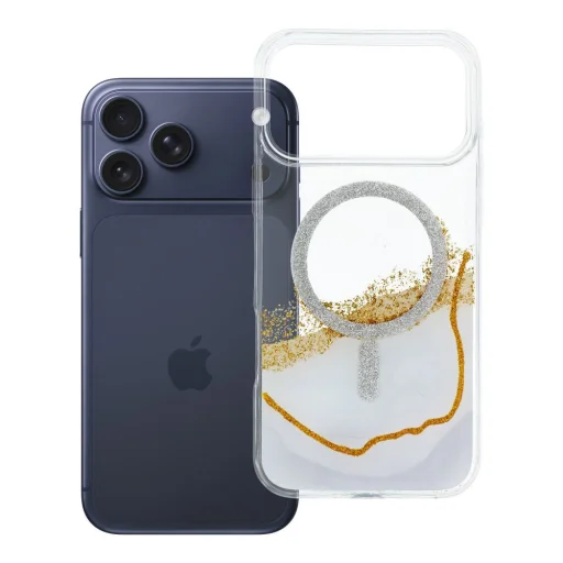 iPhone 17 Pro Max Golden MagSafe kompatibilné biele puzdro - 1