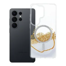 Samsung Galaxy S26 Ultra Golden MagSafe kompatibilný biely obal