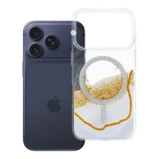 iPhone 17 Pro Arany MagSafe-kompatibilis fehér tok