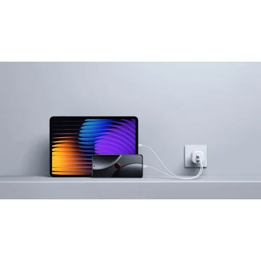 Xiaomi MDY-19-EG 2xUSB-C 45W Nano Turbo sieťový nabíjací adaptér biely - 3
