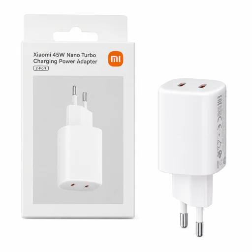 Xiaomi MDY-19-EG 2xUSB-C 45W Nano Turbo sieťový nabíjací adaptér biely - 2