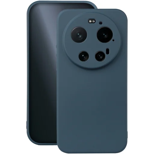 Xiaomi 17 Ultra tmavomodré silikónové puzdro - 1