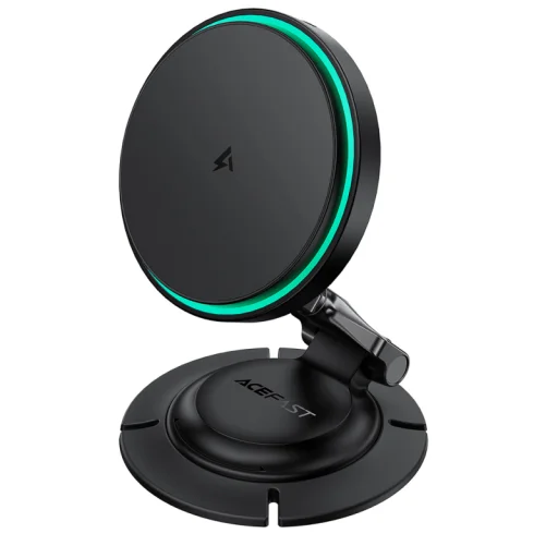 Acefast D65 bezdrôtová nabíjačka do auta, 15W, 1.67A, čierna - 2