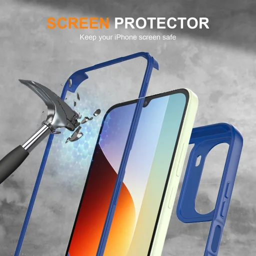 Xiaomi Redmi A7 Pro 4G modré puzdro Techsuit ColorVerse 360 Series + ochranné sklo - 5