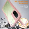 Techsuit - ColorVerse 360 Series flipové puzdro + Tvrdené sklo - Xiaomi Redmi A7 Pro 4G - Ružové puzdro thumbnail