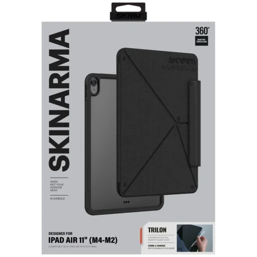 Apple iPad Air 11 2024 / 2026 Skinarma Trilon čierne puzdro - 7