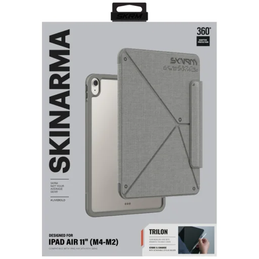 Apple iPad Air 11" M2 2024 / M4 2026 Skinarma Trilon sivé puzdro - 7