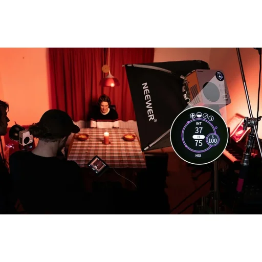Neewer HB80C Mini RGB COB LED video svetlo - 6