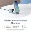 UGREEN W757 (65901) 3 v 1, 25W Qi2, Modrá bezdrôtová nabíjačka, nabíjacia stanica thumbnail